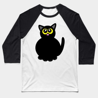 Black kitty Baseball T-Shirt